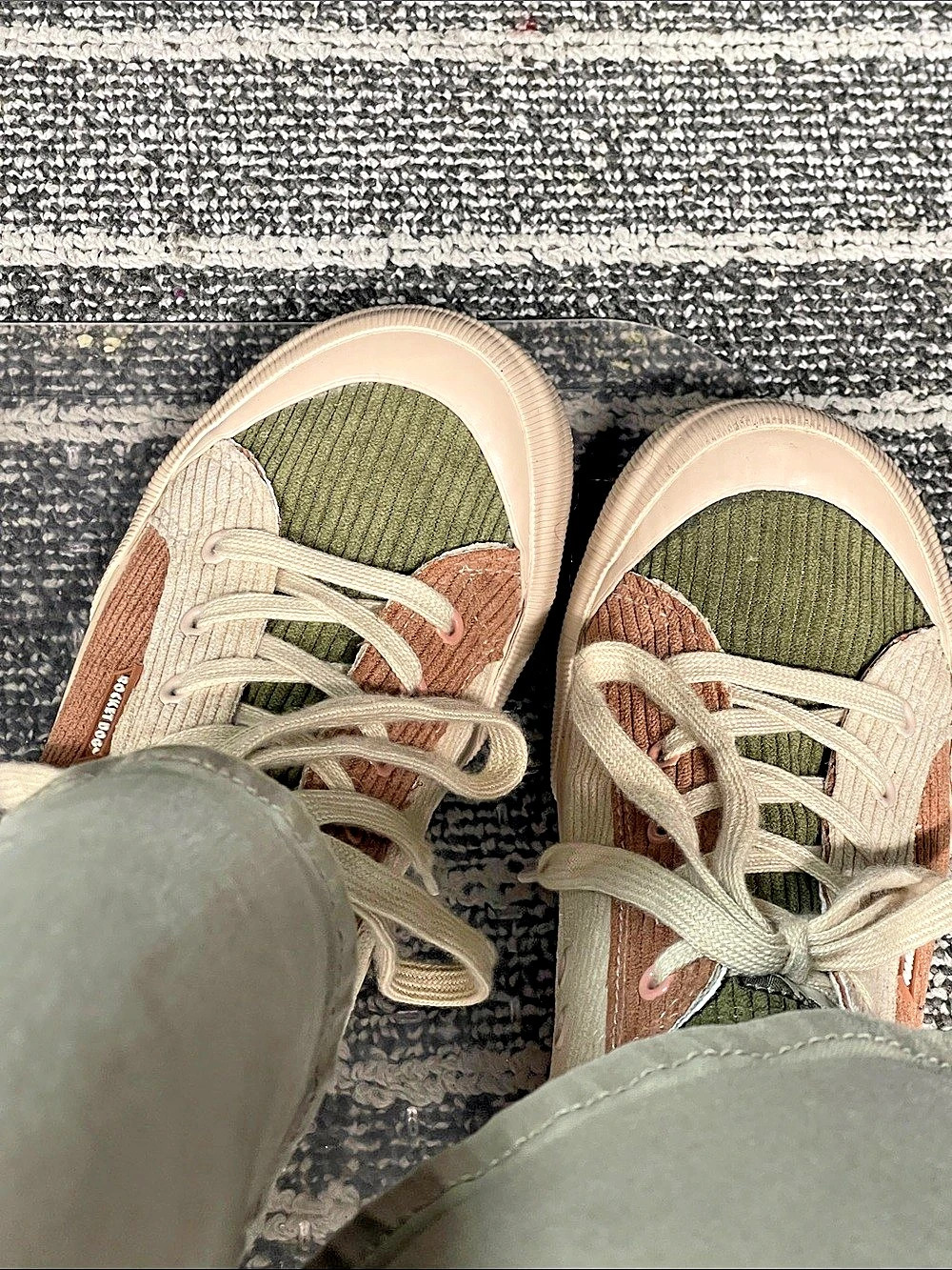 Rocket Dog Cheery Corduroy Colorblock Sneaker Sneakers Brown & Green
